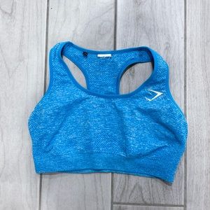 gymshark vital seamless sports bra in blue marl